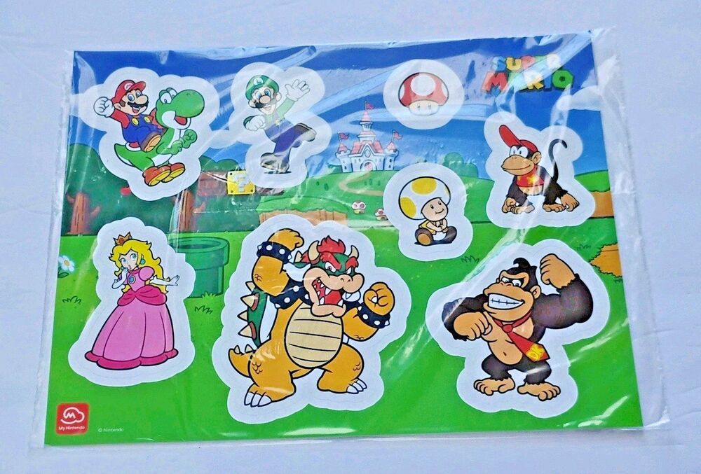 Super Mario Removable Tech Sticker sheet My Nintendo Reward [FL]